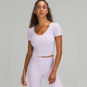 lululemon align short sleeve Lavender Top